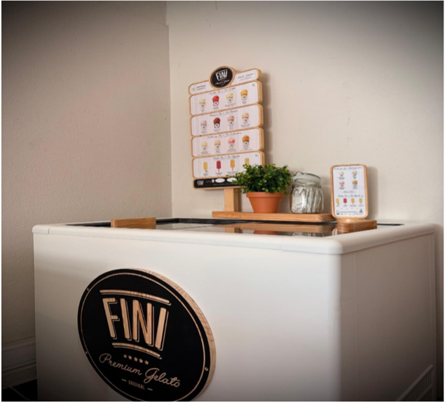 Arca de gelados Fini Premium no Posto Fortis