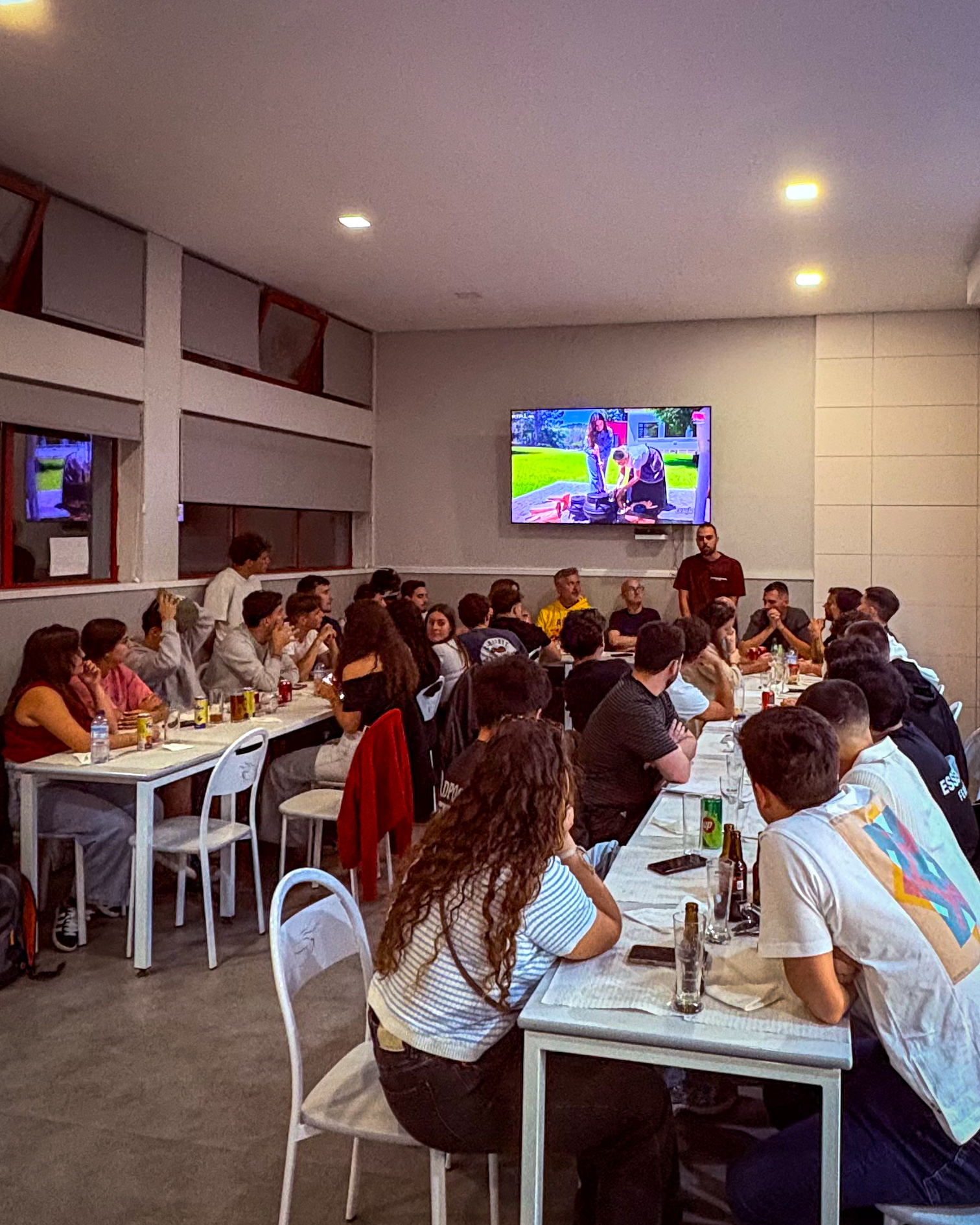 Refeição de equipa com os presidentes